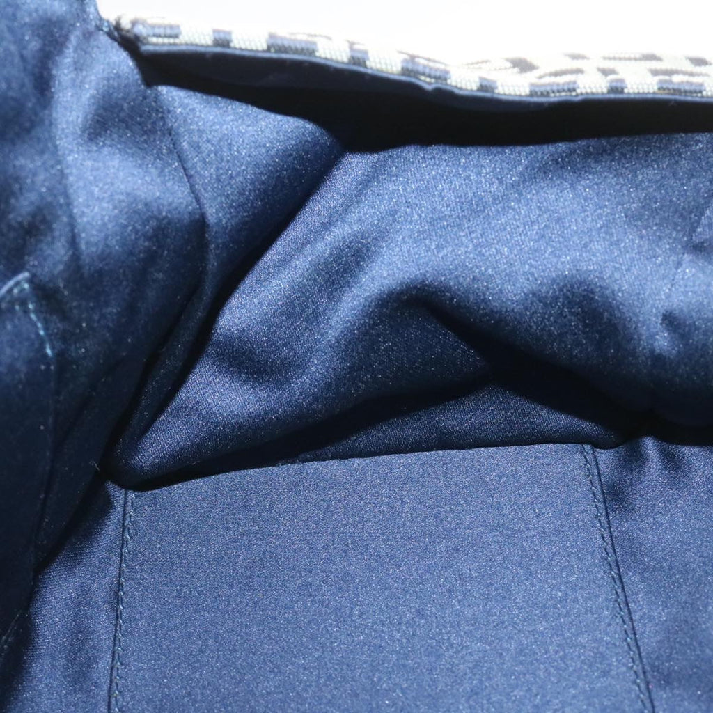 FENDI Zucchino Canvas Hand Bag Blue Navy  am1197g