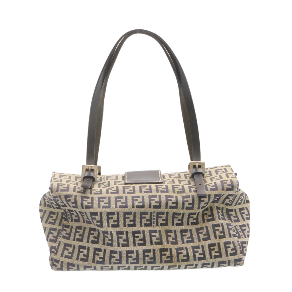 FENDI Zucchino Canvas Hand Bag Blue Navy  am1197g
