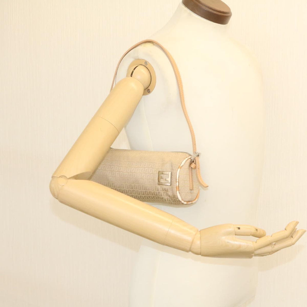 FENDI Micro Zucca Canvas Accessory Pouch Beige  am1285g