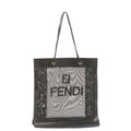 FENDI Tote Bag Nylon See-through mesh Black  am1409g