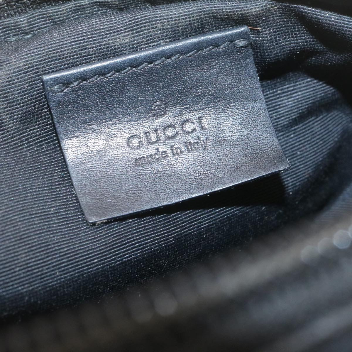 GUCCI GG Canvas Cosmetic Pouch Black  am1504g