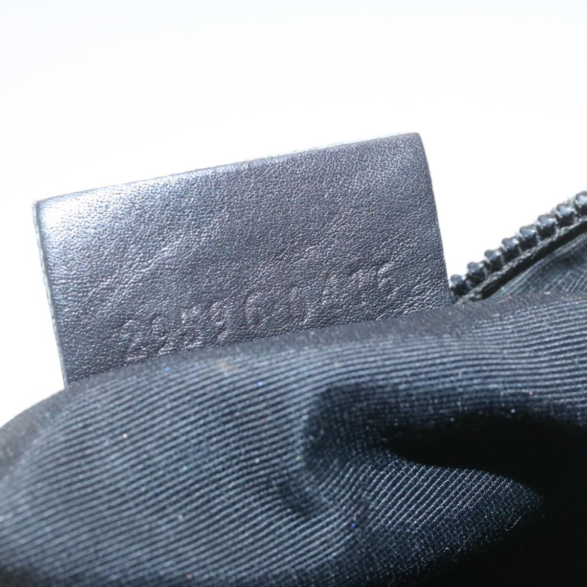 GUCCI GG Canvas Cosmetic Pouch Black  am1504g