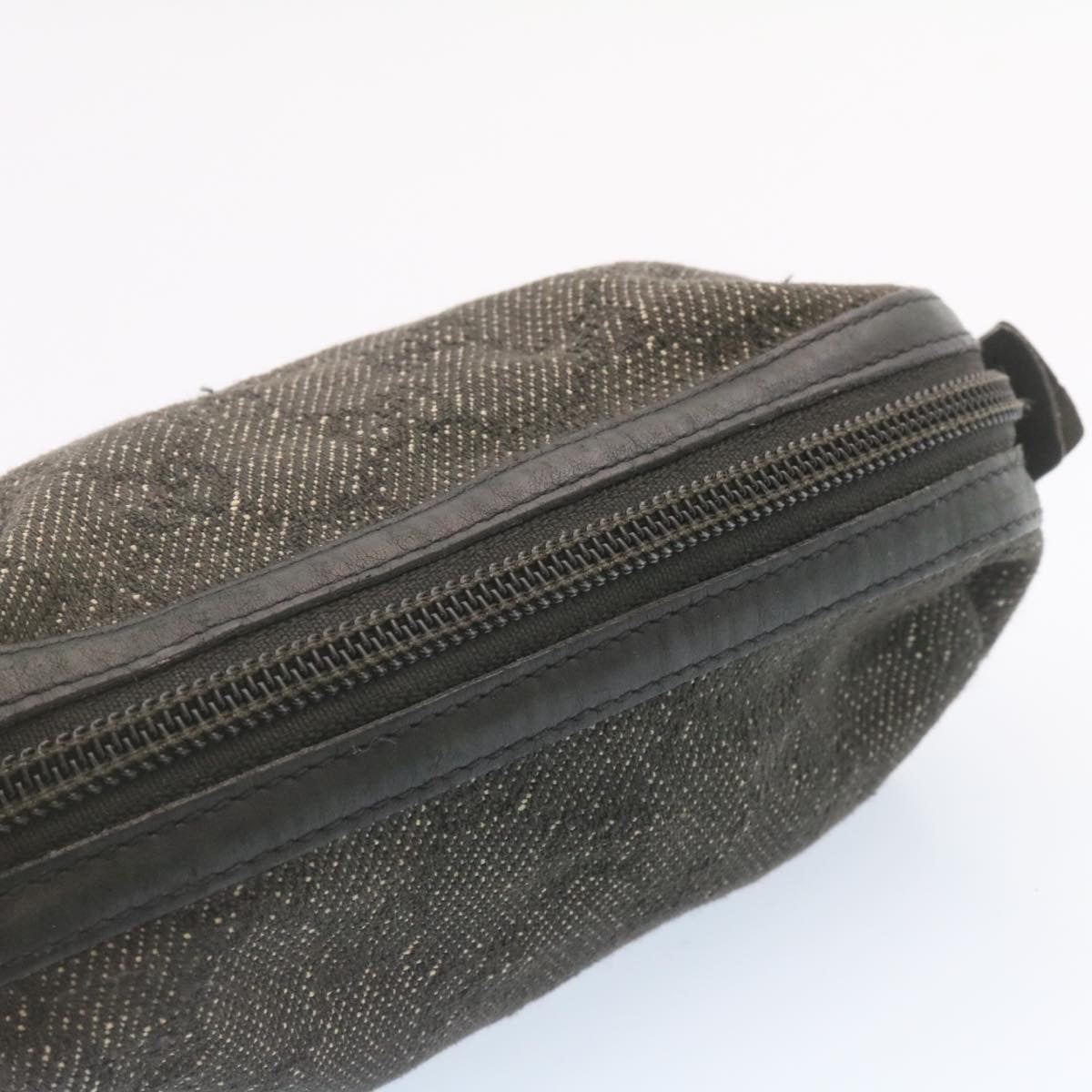 GUCCI GG Canvas Cosmetic Pouch Black  am1504g