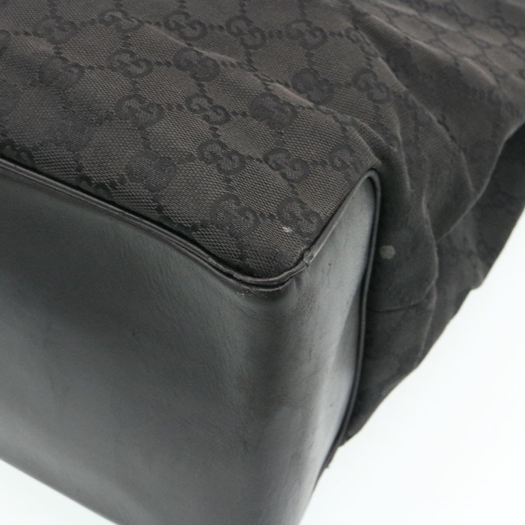 GUCCI GG Canvas Shoulder Bag Canvas Black  am1813g