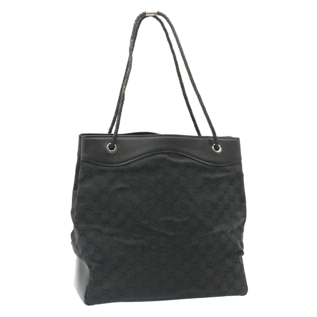 GUCCI GG Canvas Shoulder Bag Canvas Black  am1813g