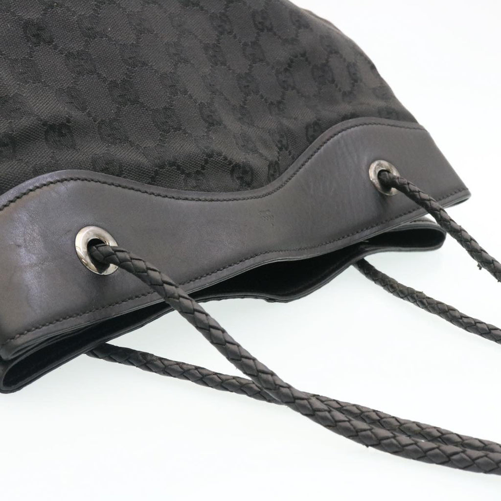 GUCCI GG Canvas Shoulder Bag Canvas Black  am1813g