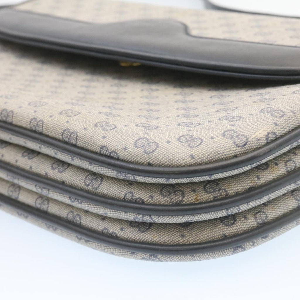 GUCCI Micro GG Canvas Shoulder Bag Navy  am1865g