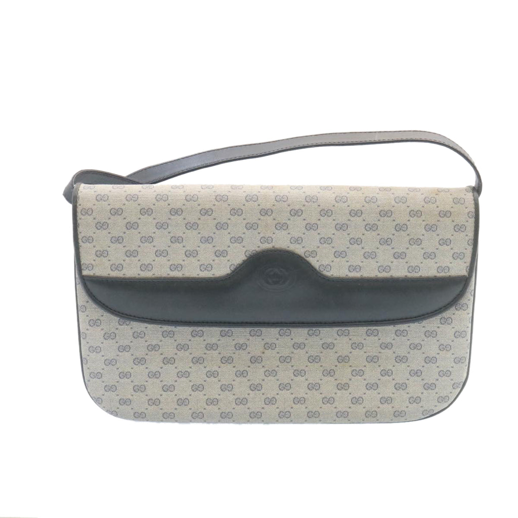 GUCCI Micro GG Canvas Shoulder Bag Navy  am1865g