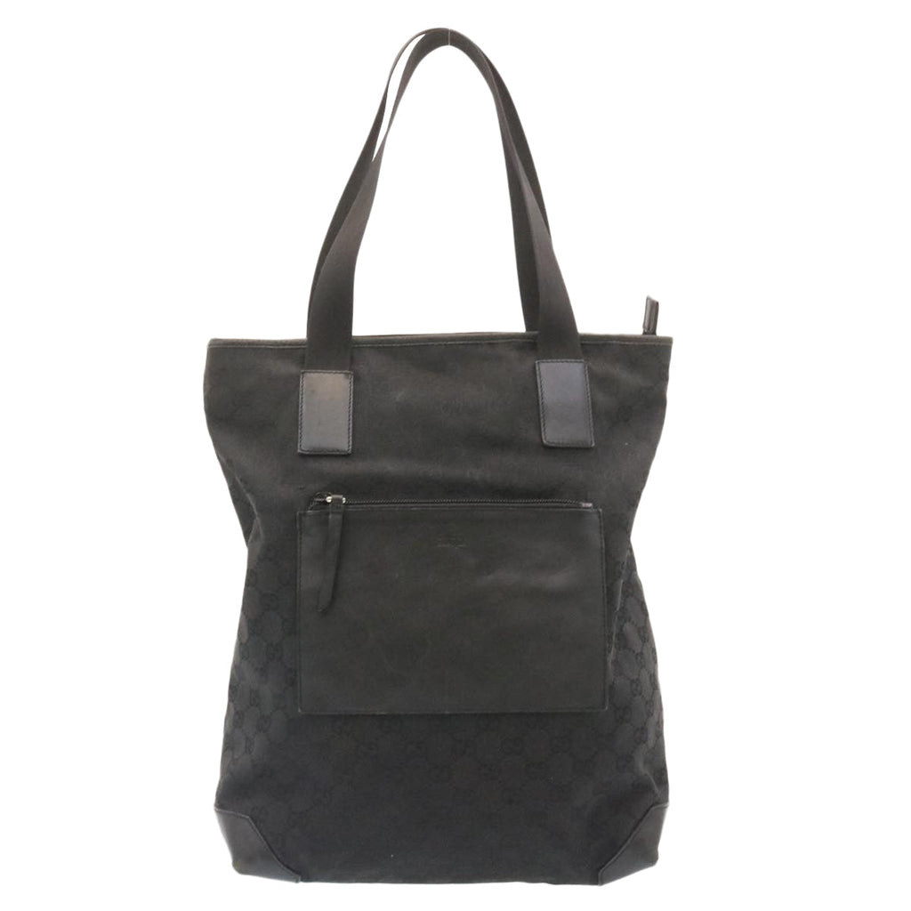 GUCCI GG Canvas Tote Bag Black  am2078g