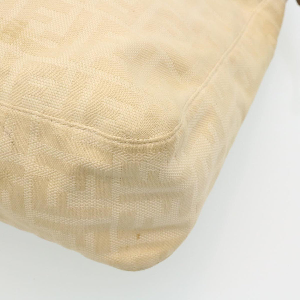 FENDI Zucca Canvas Mamma Baguette Shoulder Bag Beige  am2225g