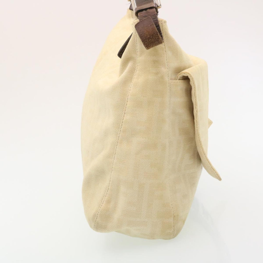 FENDI Zucca Canvas Mamma Baguette Shoulder Bag Beige  am2225g