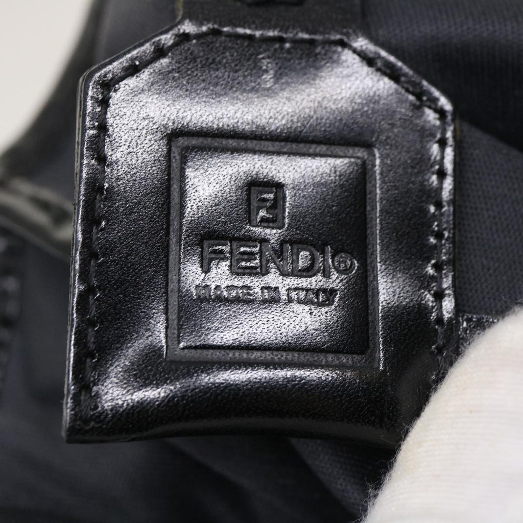 FENDI Zucca Canvas Hand Bag Black  am2474g