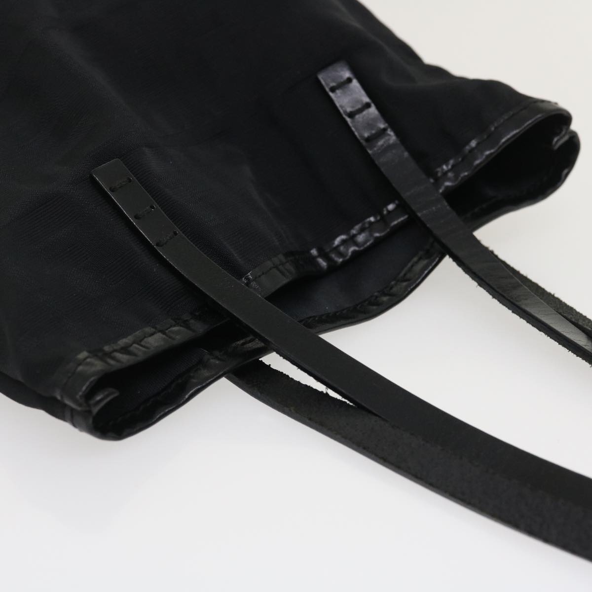 FENDI Zucca Canvas Hand Bag Black  am2474g