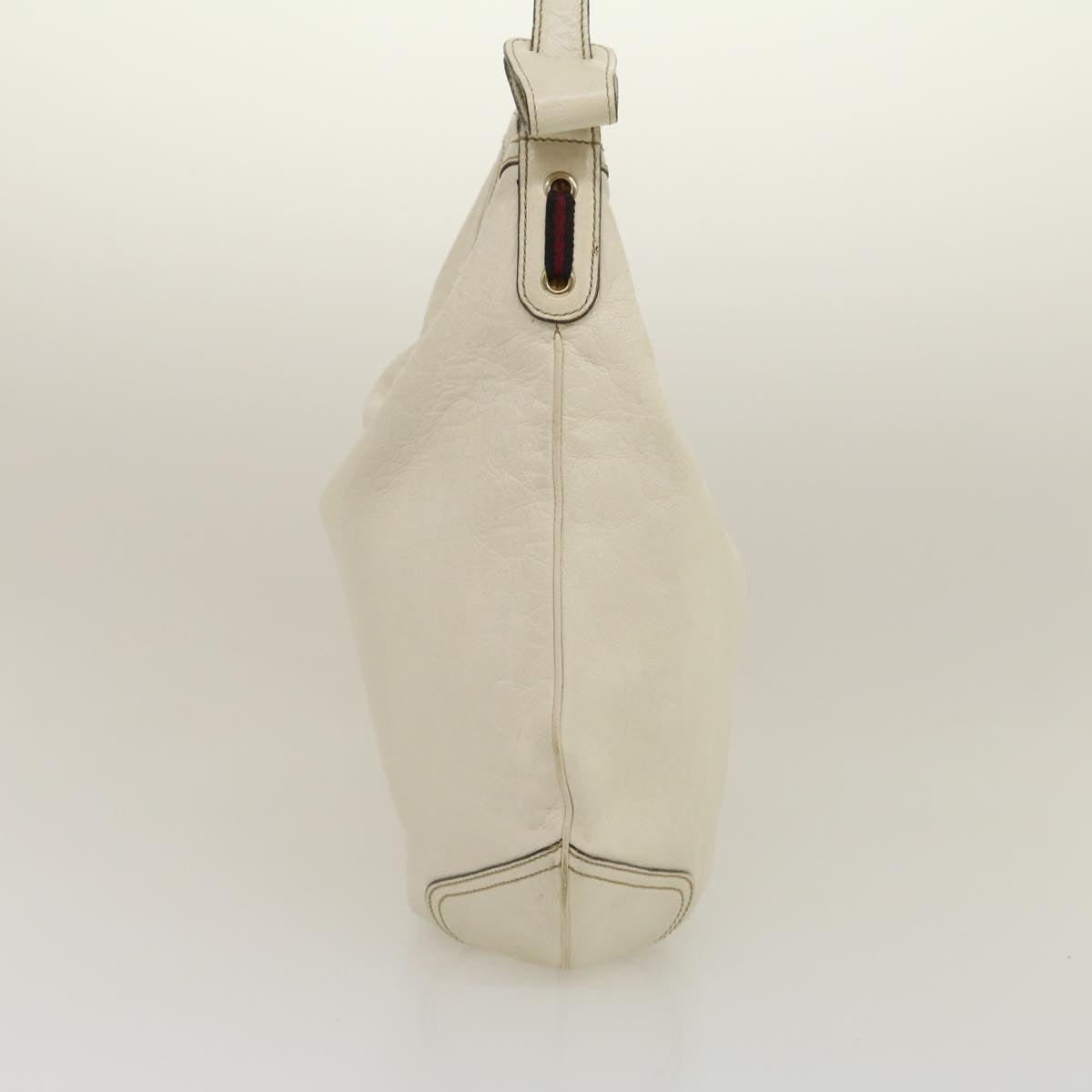 GUCCI Shoulder Bag Leather White  am2557g