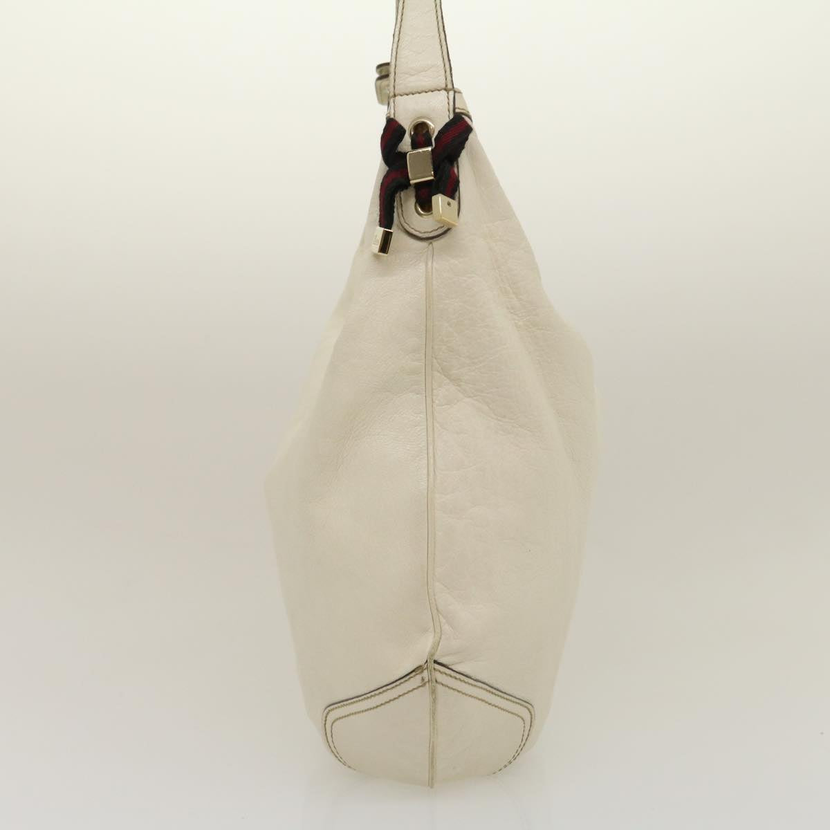 GUCCI Shoulder Bag Leather White  am2557g