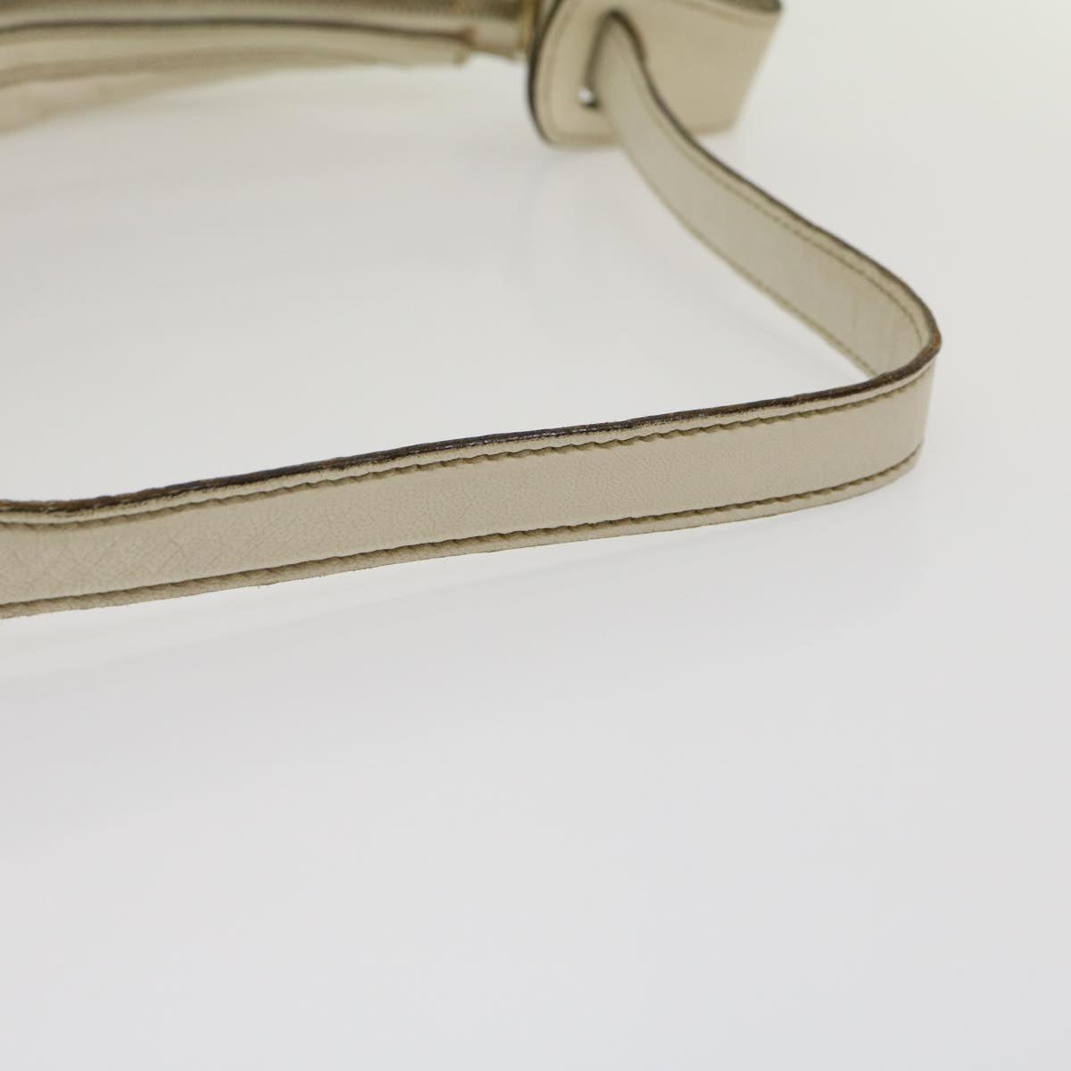 GUCCI Shoulder Bag Leather White  am2557g