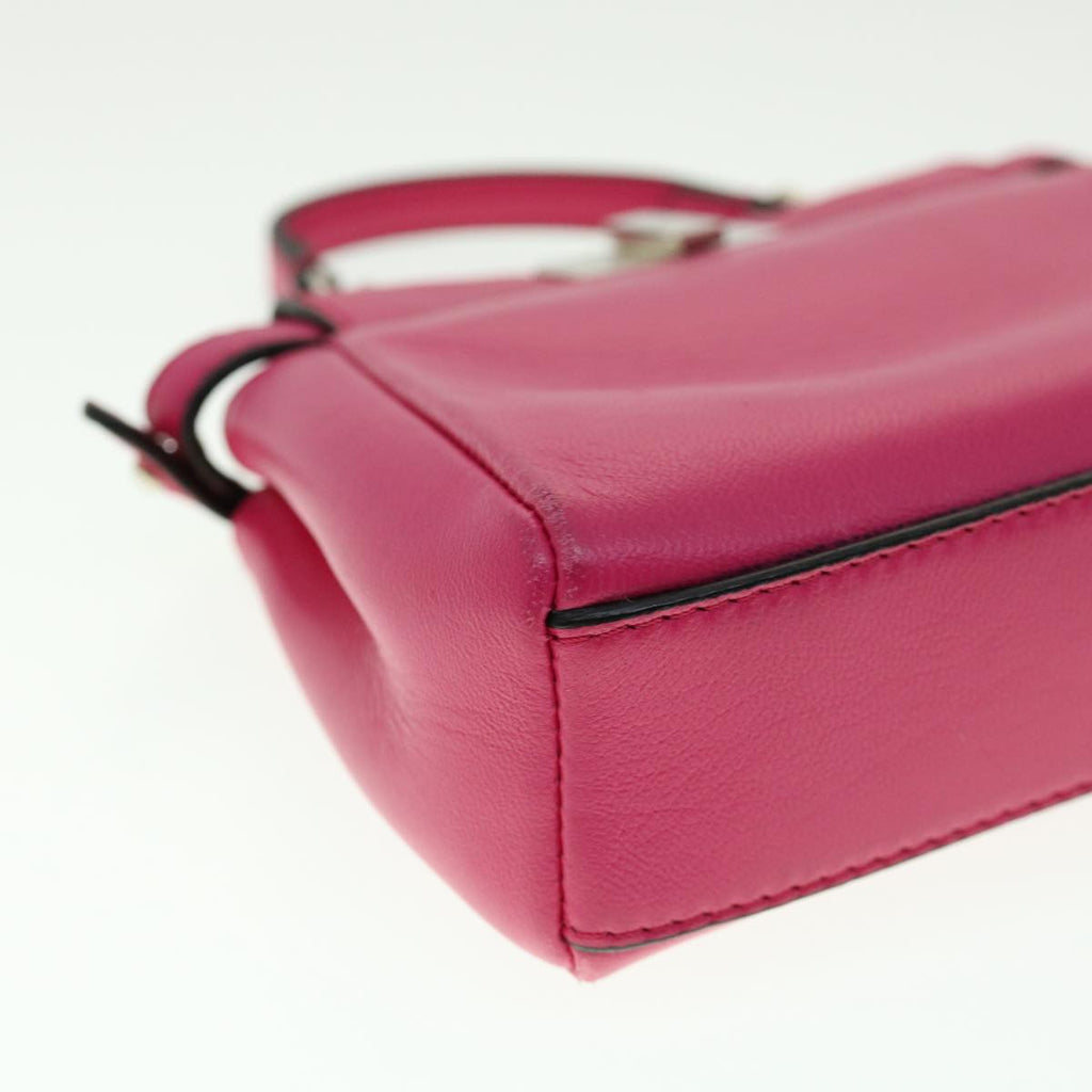 FENDI Micro Peek A Boo Hand Bag Leather 2way Pink  am2705gA
