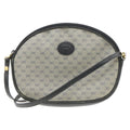 GUCCI Micro small GG Canvas Shoulder Bag PVC Leather Blue  am286g