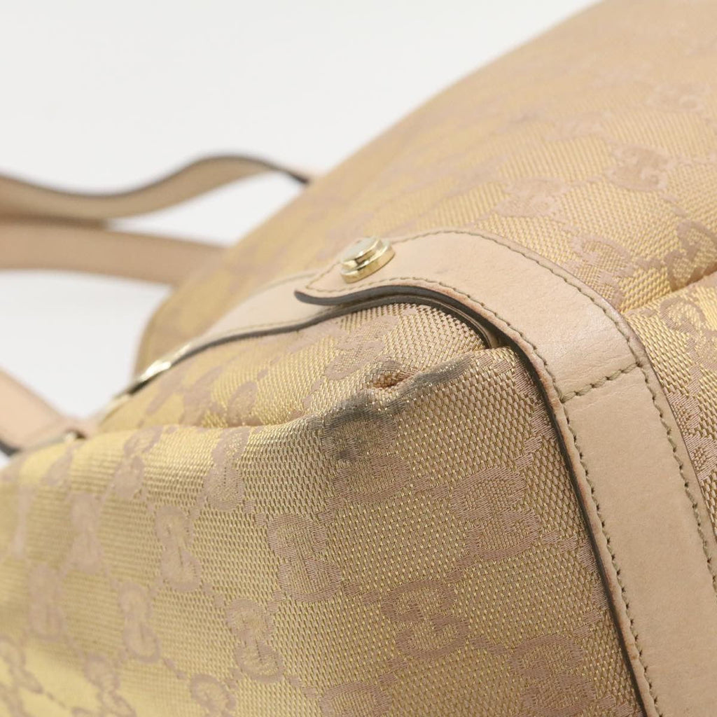 GUCCI GG Canvas Shoulder Bag Nylon Pink Gold  am427g