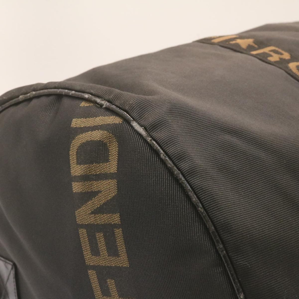 FENDI Boston Bag Nylon 2Way Black  am998g
