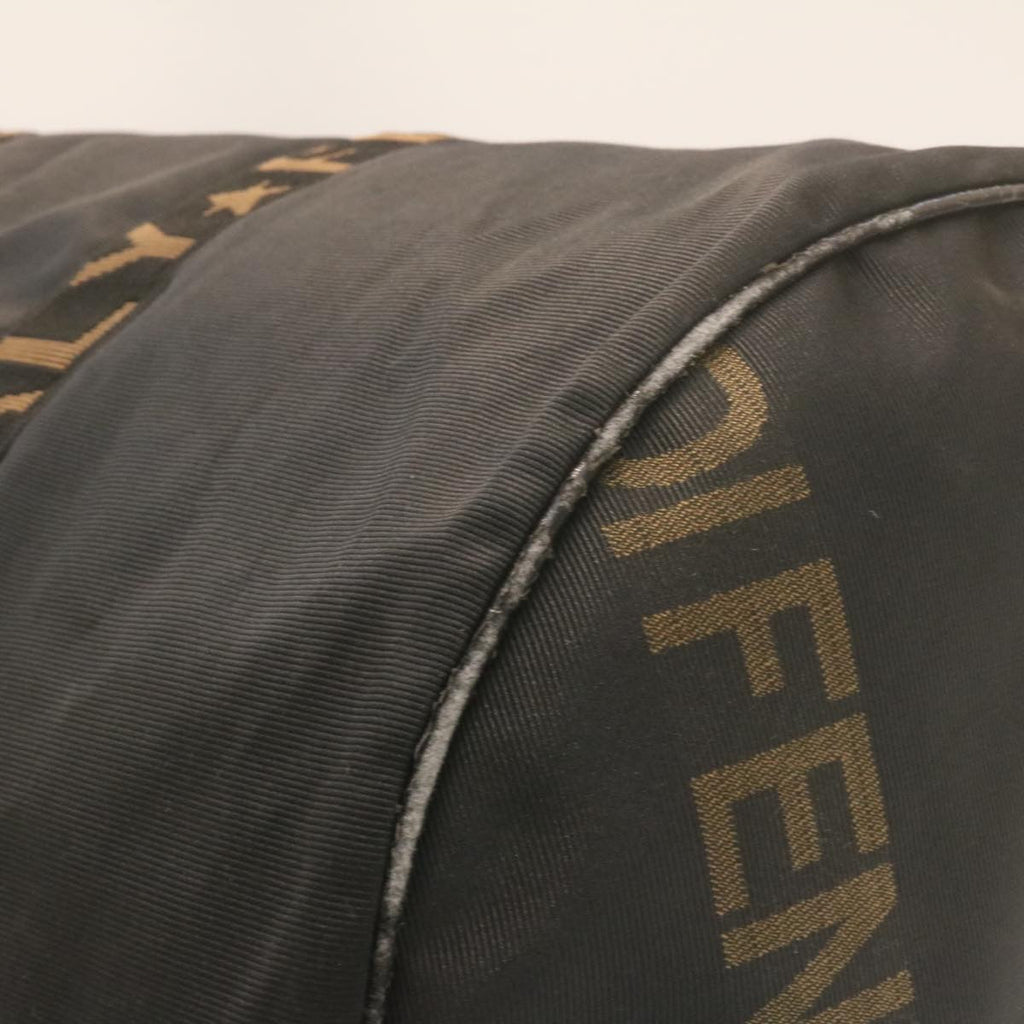 FENDI Boston Bag Nylon 2Way Black  am998g