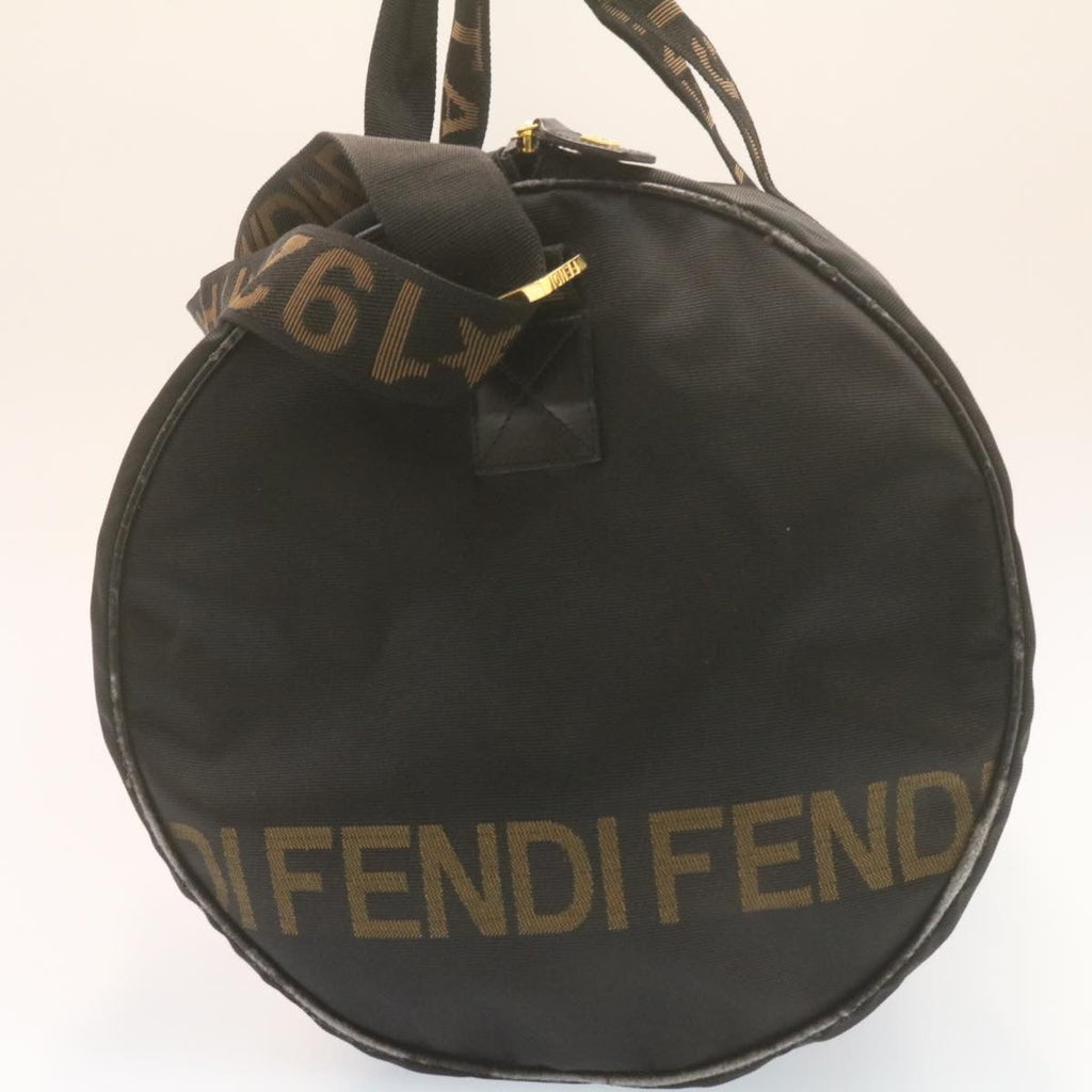 FENDI Boston Bag Nylon 2Way Black  am998g