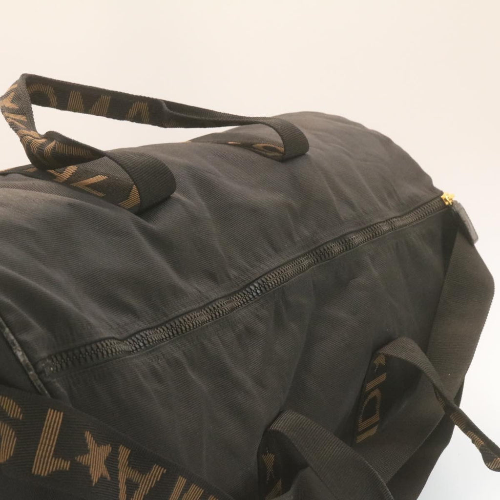 FENDI Boston Bag Nylon 2Way Black  am998g