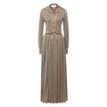 Gucci-Gucci Long Square G Lamé Dress - Runway Catalog