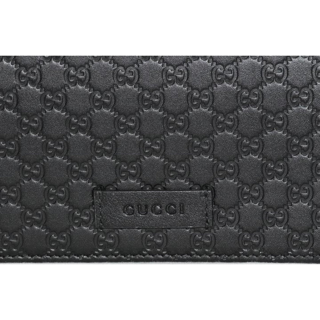 Gucci Microguccissma Black Wallet Crossbody Handbag 466507