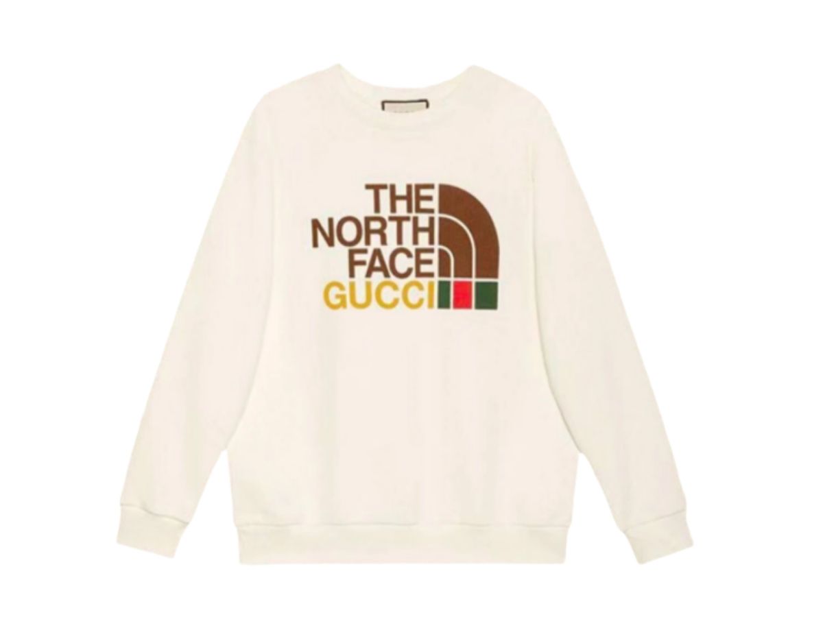 GUCCI X THE NORTH FACE COTTON SWEATER BEIGE