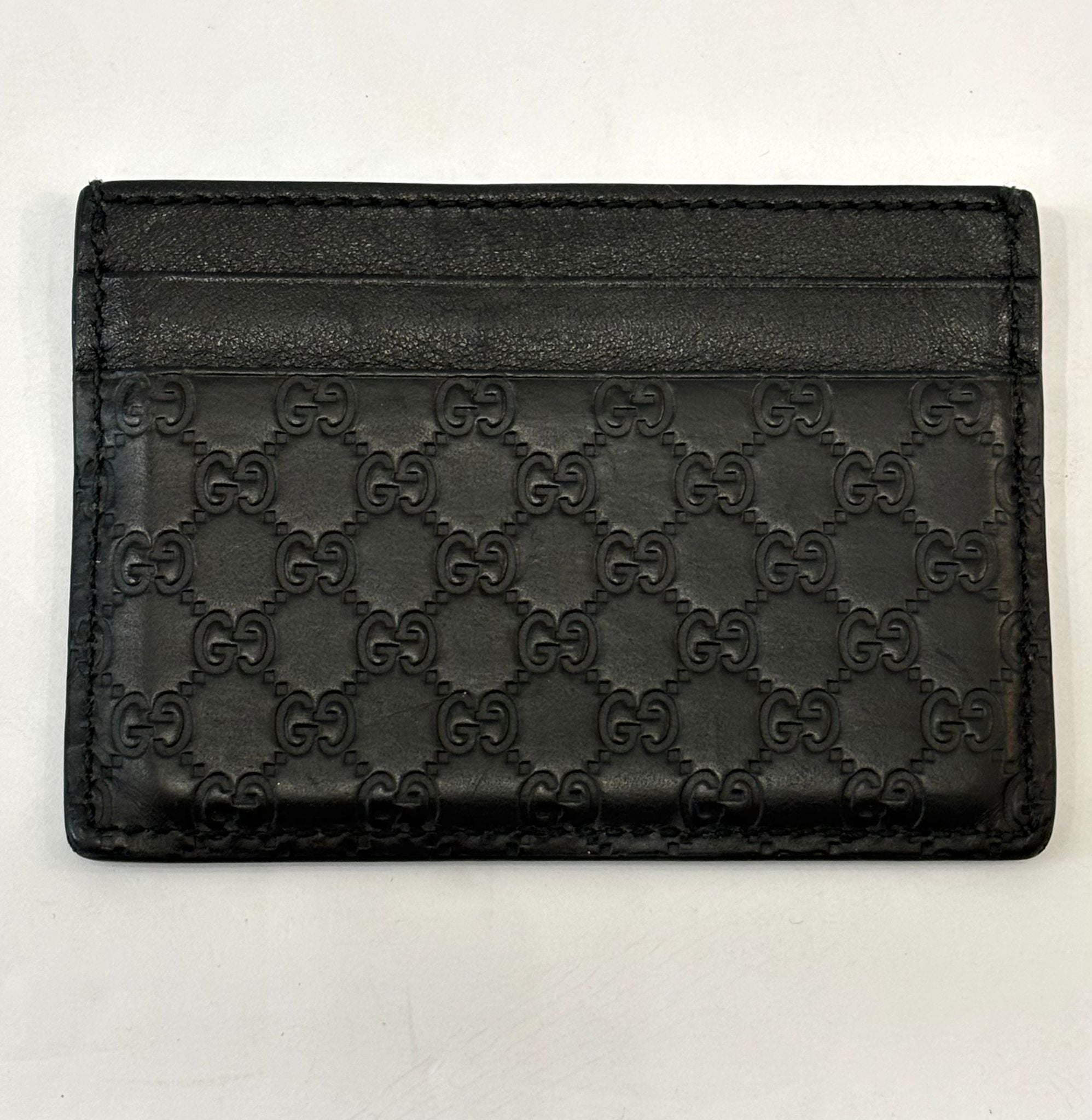 GUCCI MICROGUCCISIMA LEATHER CARD HOLDER