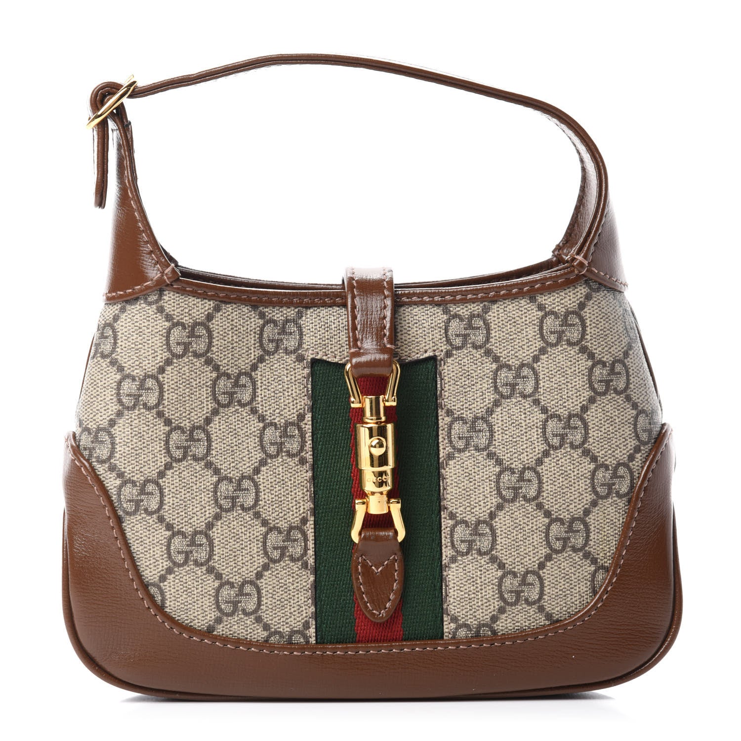 GUCCI GG SUPREME MONOGRAM MINI JACKIE 1961 HOBO BAG