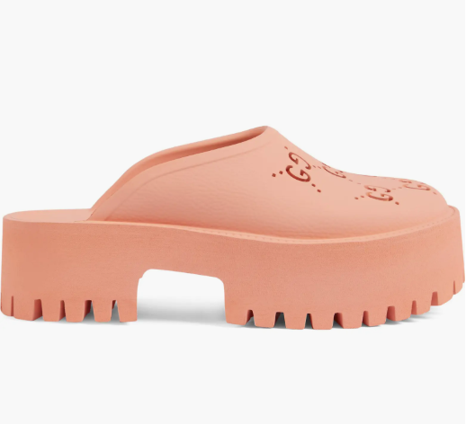 GUCCI ELEA GG LOGO PLATFORM CLOGS