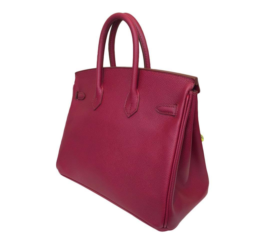 Hermès Birkin 25 Rouge Vif Bag Epsom