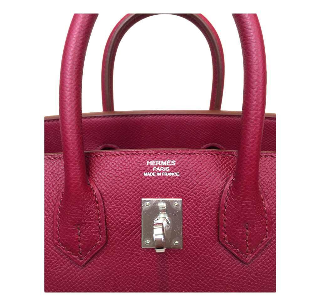 Hermès Birkin 25 Rouge Vif Bag Epsom