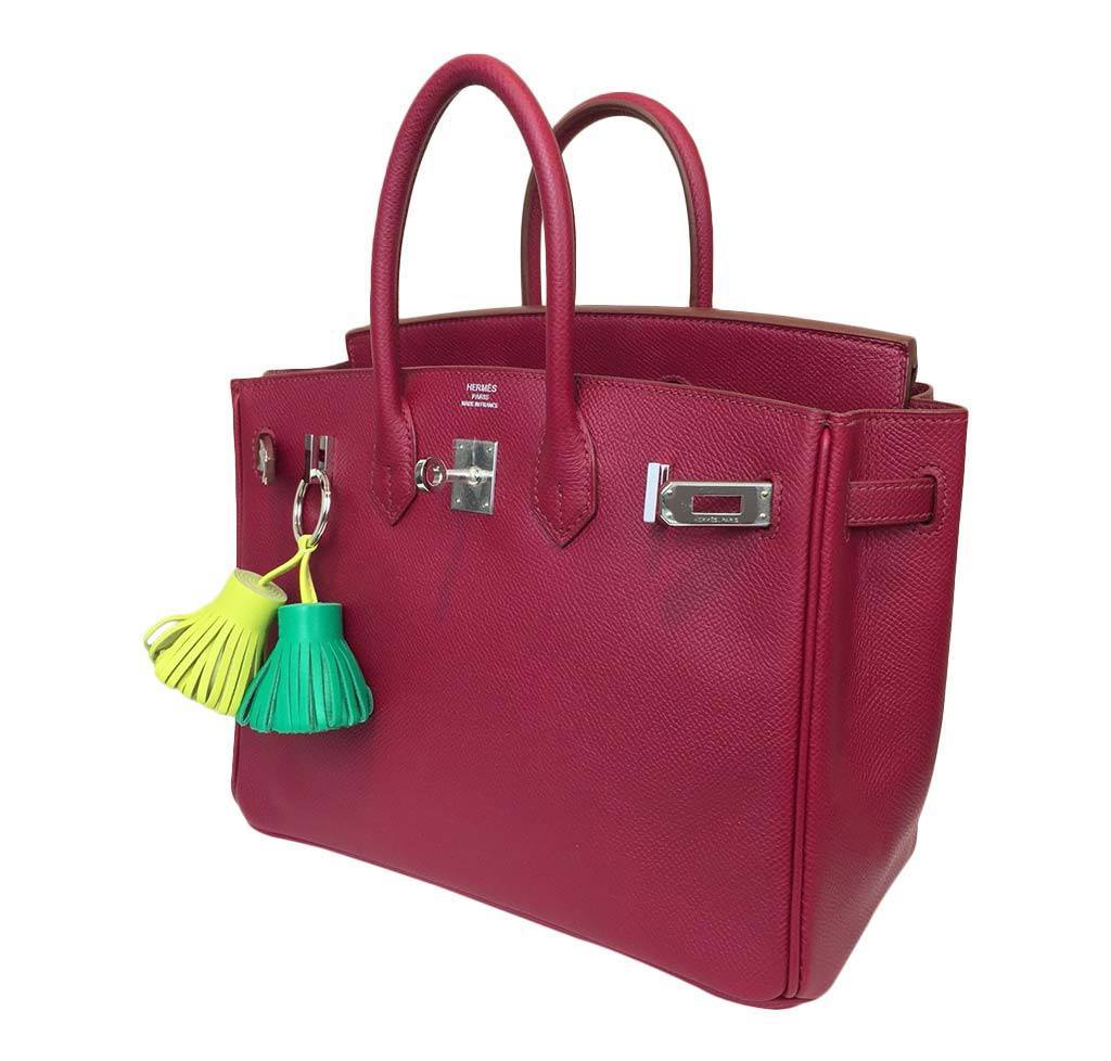 Hermès Birkin 25 Rouge Vif Bag Epsom