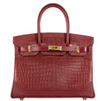 Hermès Ghillies Birkin 30 Bag Bourgogne