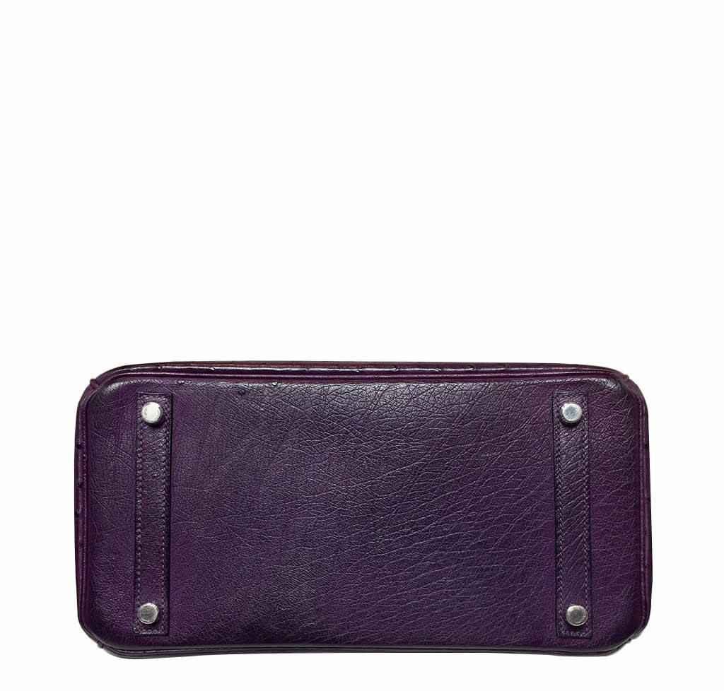 Hermès Birkin 30 Raisin Ostrich Bag