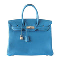 Hermès Birkin 35 Bag Blue Izmir Palladium Hardware