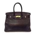 Hermès Birkin 35 Chocolate Brown Bag GHW