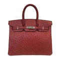 Hermès Ostrich Birkin 35 Rouge H Bag