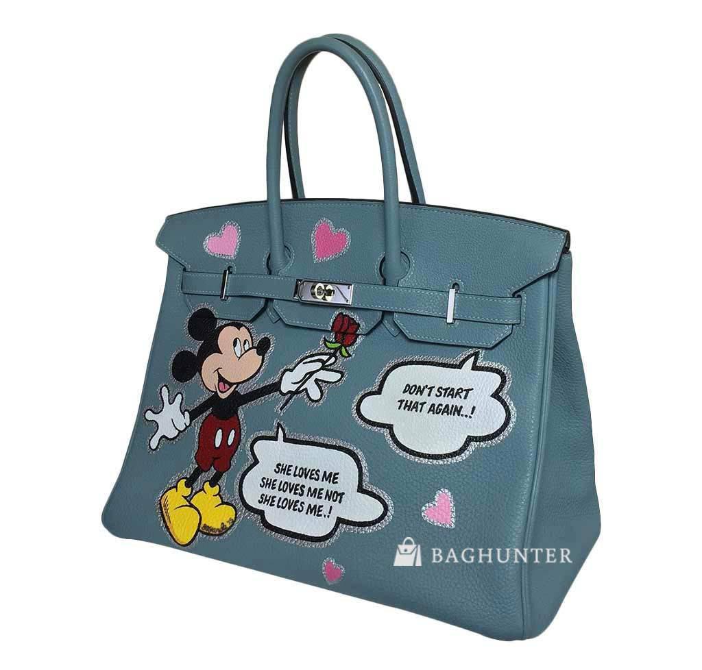 Hermès Birkin Bespoke Mickey Mouse Bag 35cm