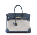 Hermès Ghillies Birkin 35 Blue Bag PHW