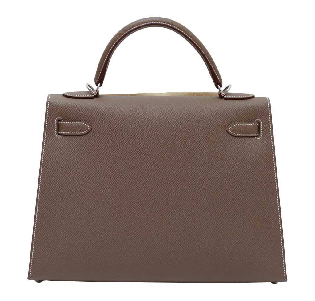 Hermès Kelly 32 Etoupe Sellier Bag