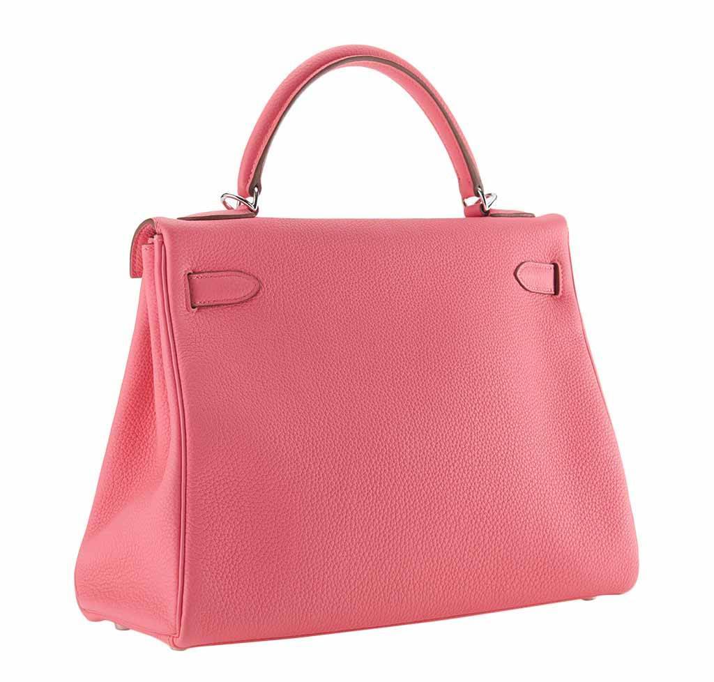 Hermès Kelly 32 Rose Lipstick Togo Bag