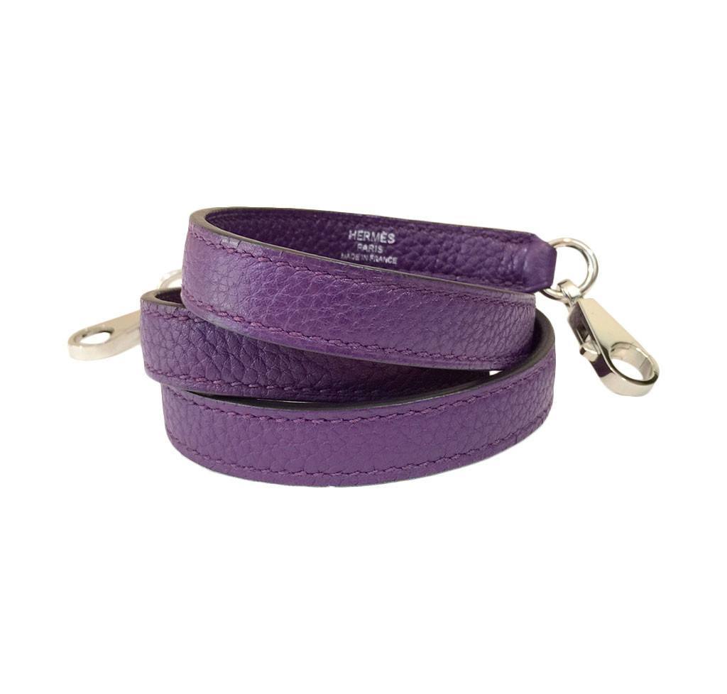 Hermès Kelly 35 Ultraviolet Bag PHW