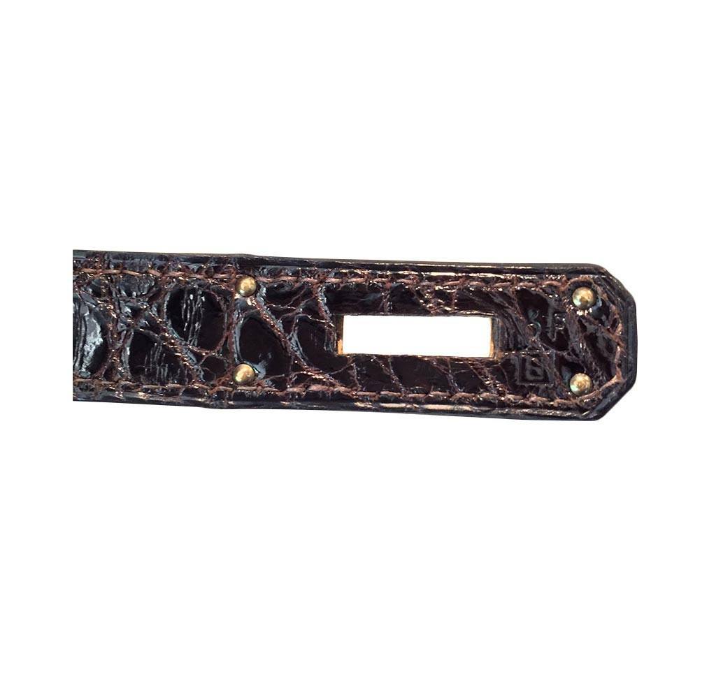 Hermès Kelly 28 Sellier Alligator Gold Hardware