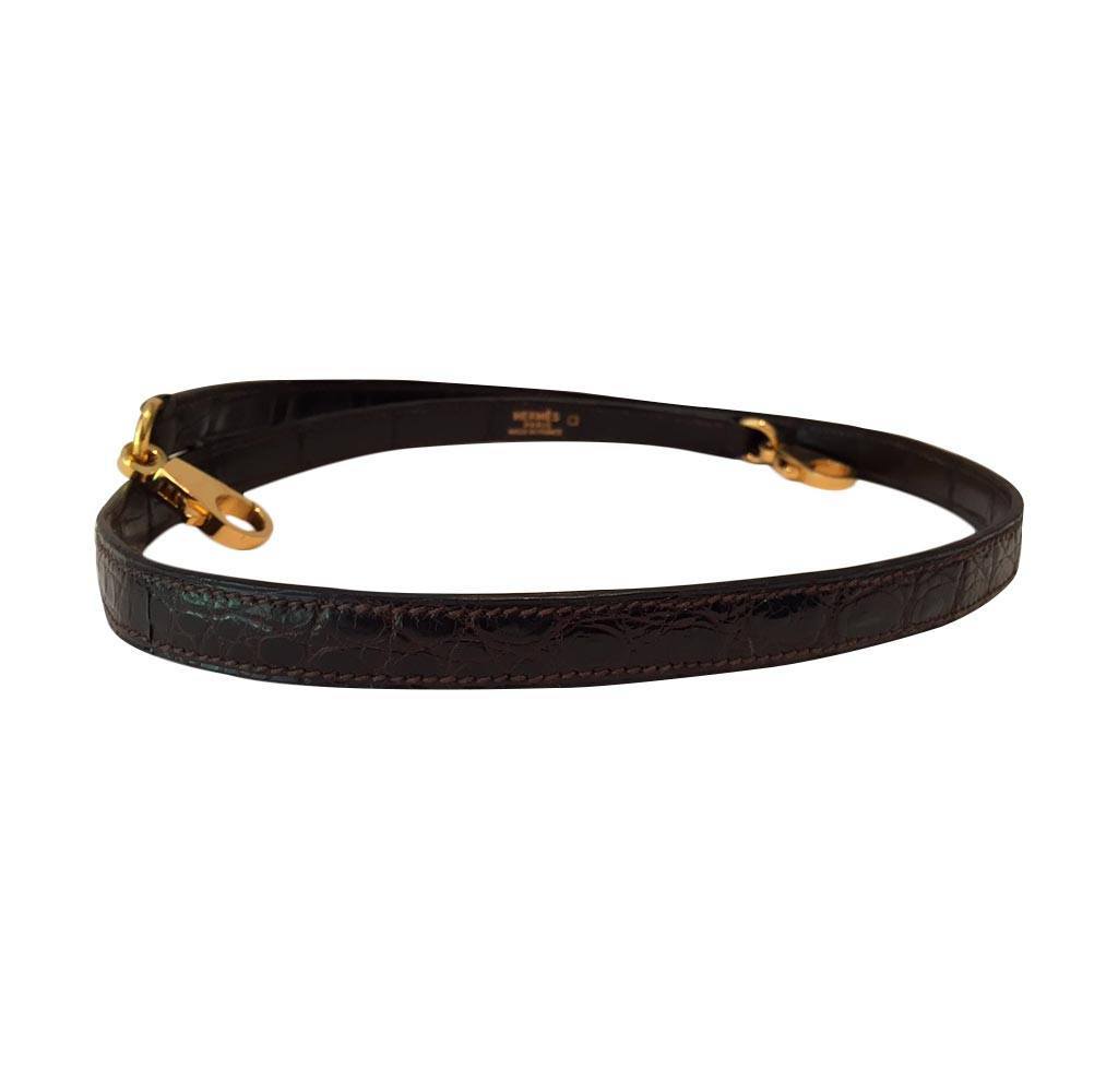 Hermès Kelly 28 Sellier Alligator Gold Hardware