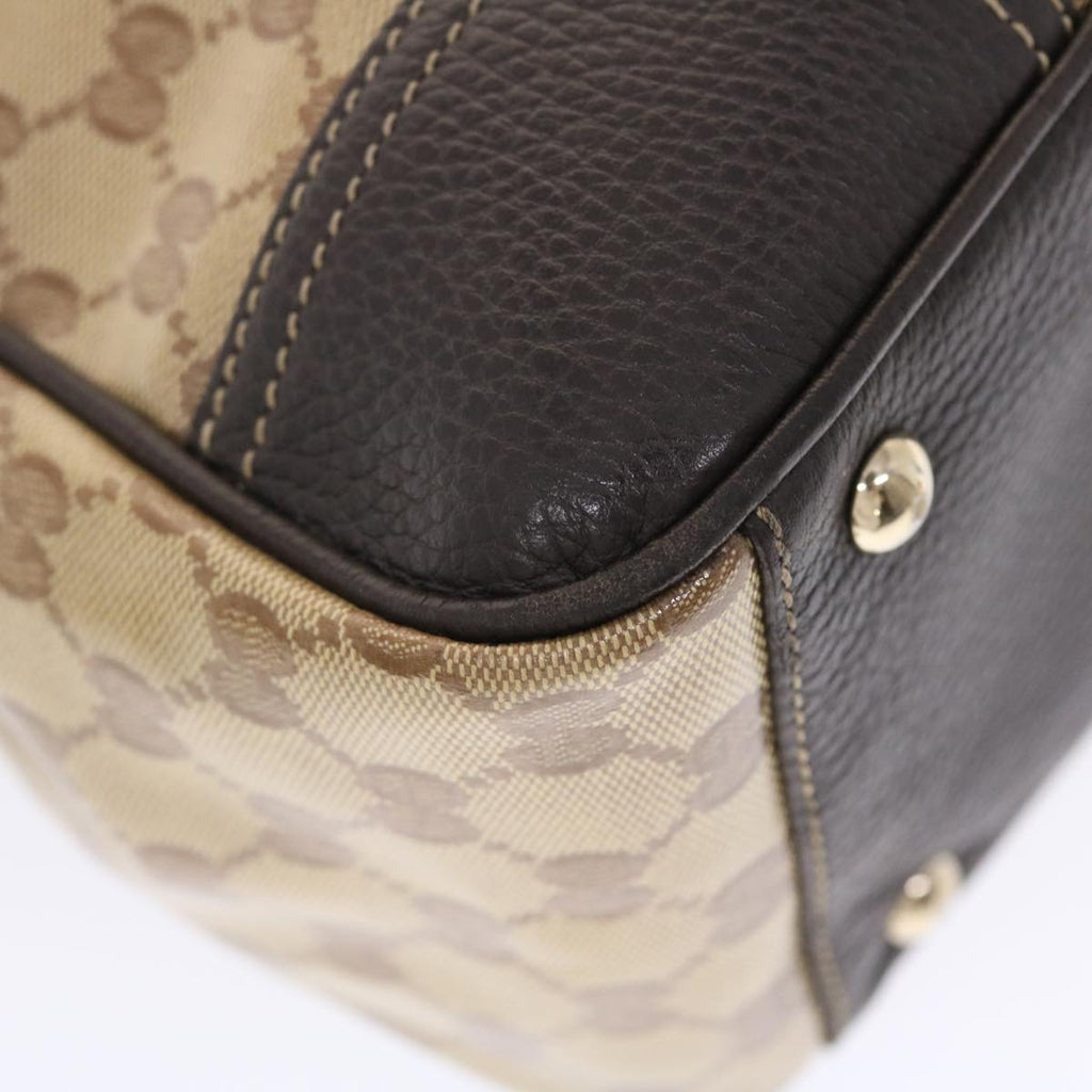 GUCCI GG Crystal Canvas Web Sherry Line Shoulder Bag Beige 293599  hk775