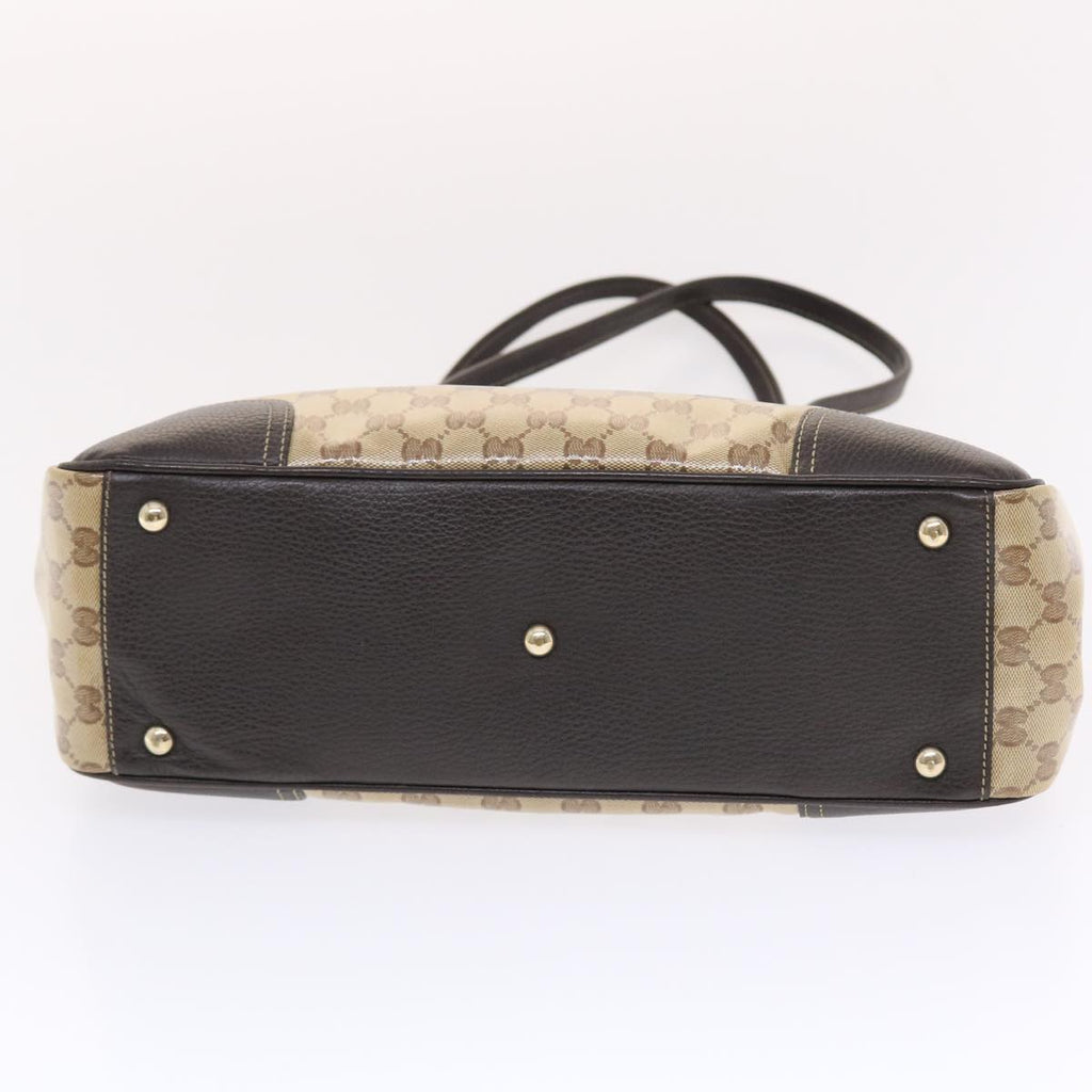 GUCCI GG Crystal Canvas Web Sherry Line Shoulder Bag Beige 293599  hk775